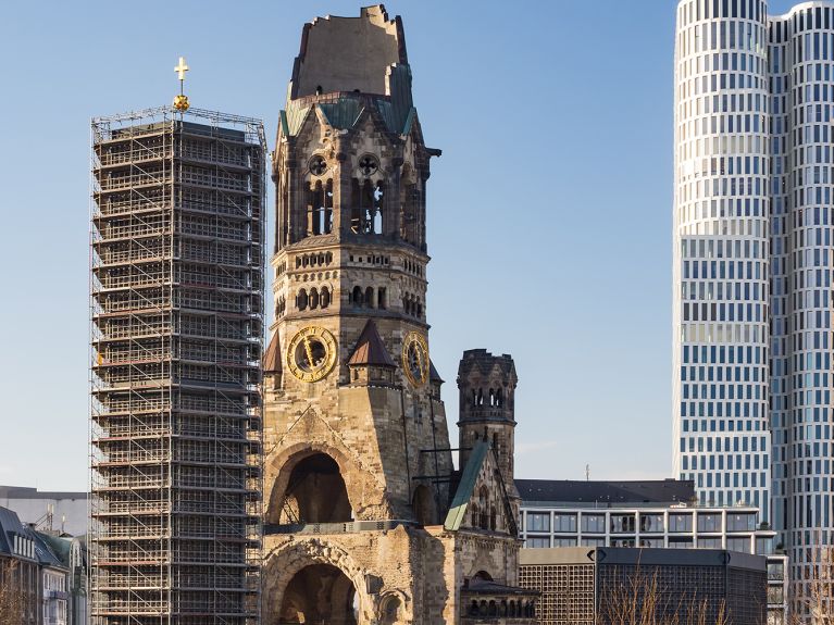 Kaiser Wilhelm Memorial Church was destroyed in 1943.