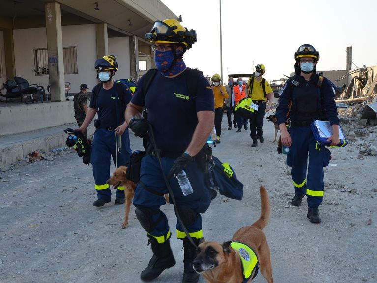 Relief personnel from the Federal Agency for Technical Relief have been deployed in Lebanon.