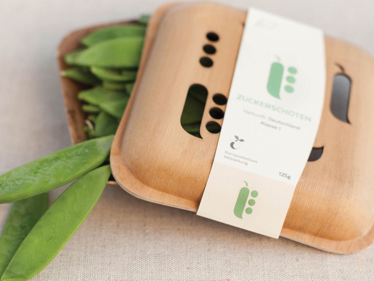 The product: attractive and easily compostable packaging