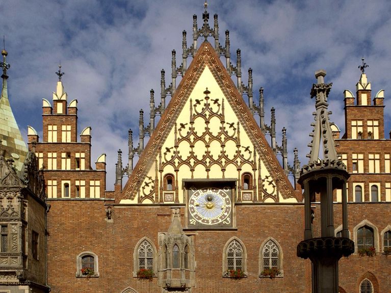 Das Rathaus von Wrocław 