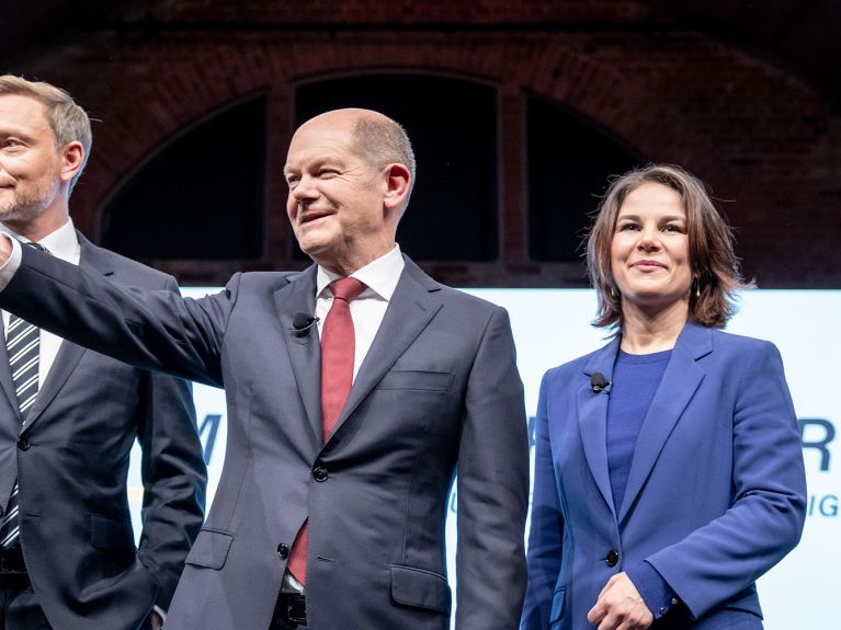 Deutschlands neue Regierung: Lindner, Scholz, Baerbock, Habeck