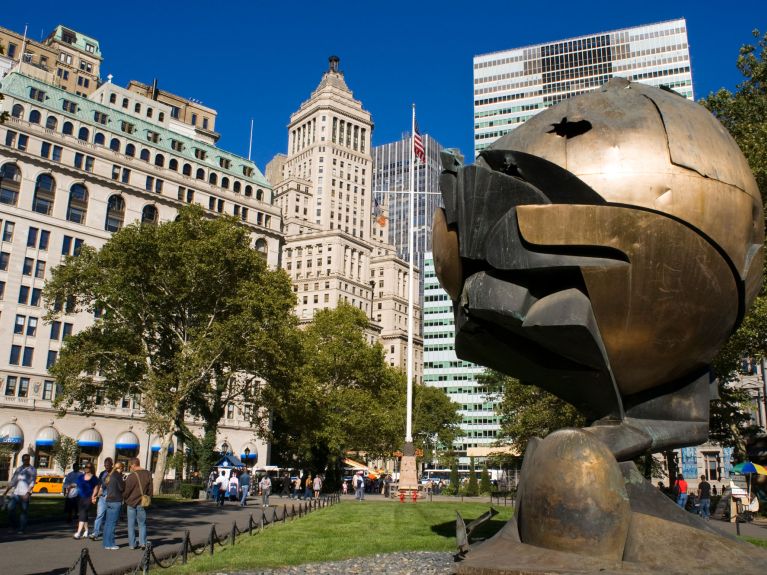 “The Sphere” in Battery Park