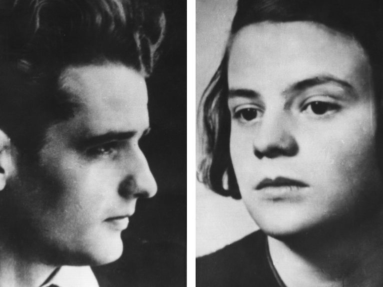 Sophie Scholl and her brother Hans