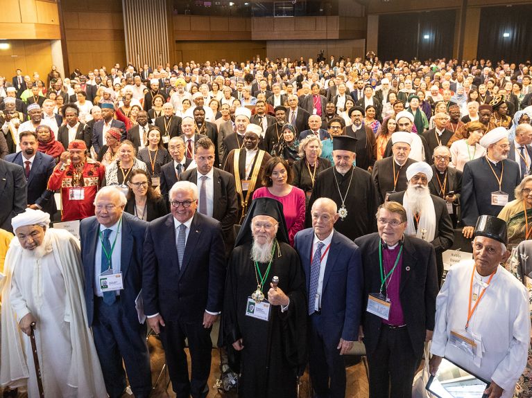 Federal President Frank-Walter Steinmeier was a guest of Religions for Peace in 2019