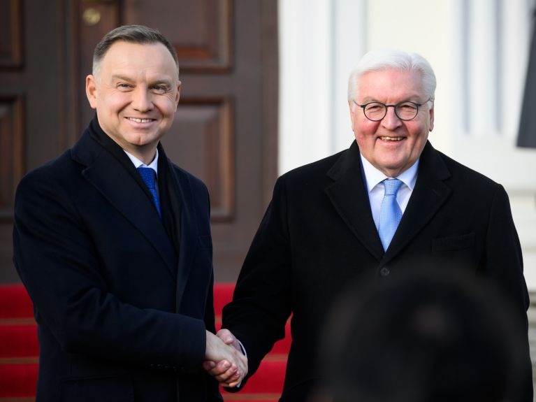 Prezydent Niemiec Walter Steinmeier i Prezydent Polski Andrzej Duda spotkali się na rozmowach w grudniu w Berlinie.