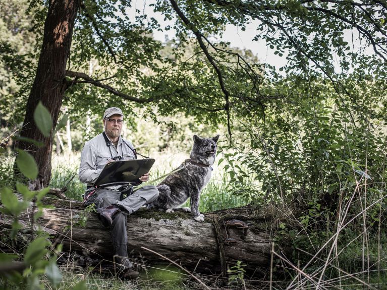 Ornithologist Christoph Bock