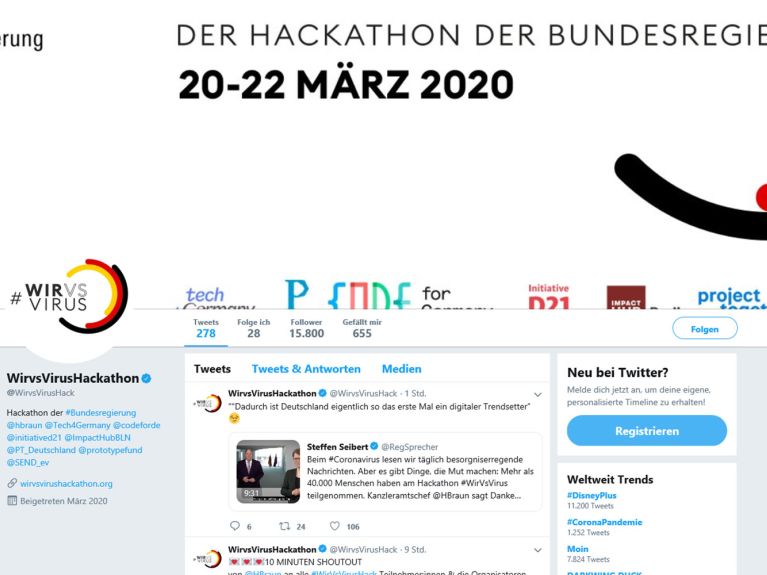 Corona-Hackathon Corona-Hackathon