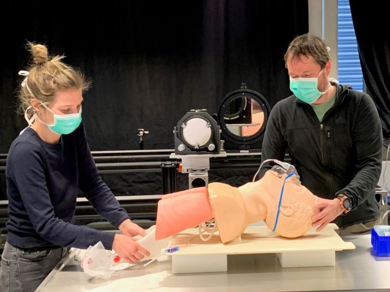Simulation with a dummy at the OTH Regensburg