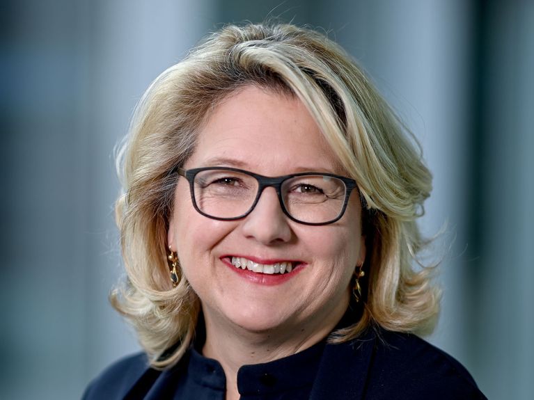 Svenja Schulze, ministra da Cooperação Econômica e Desenvolvimento 