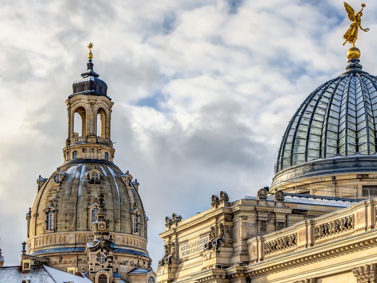 A cidade cultural de Dresden possui excepcionais monumentos arquitetônicos históricos. 