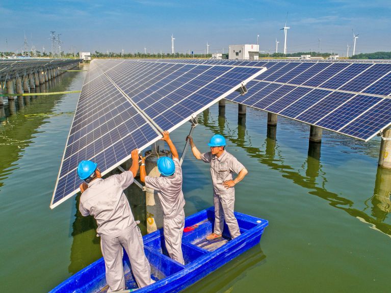 Installierung von Photovoltaikanlage