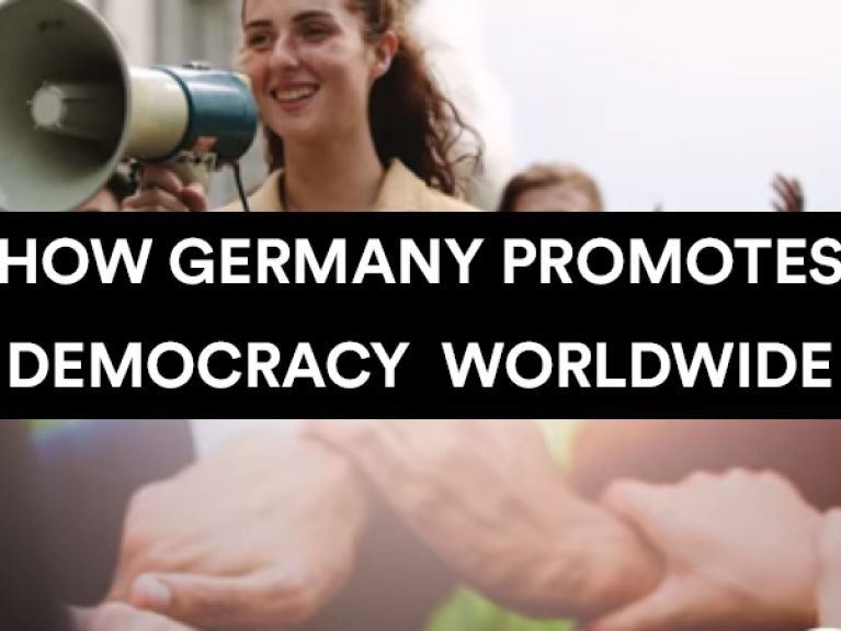 How Germany promotes democracy worldwide