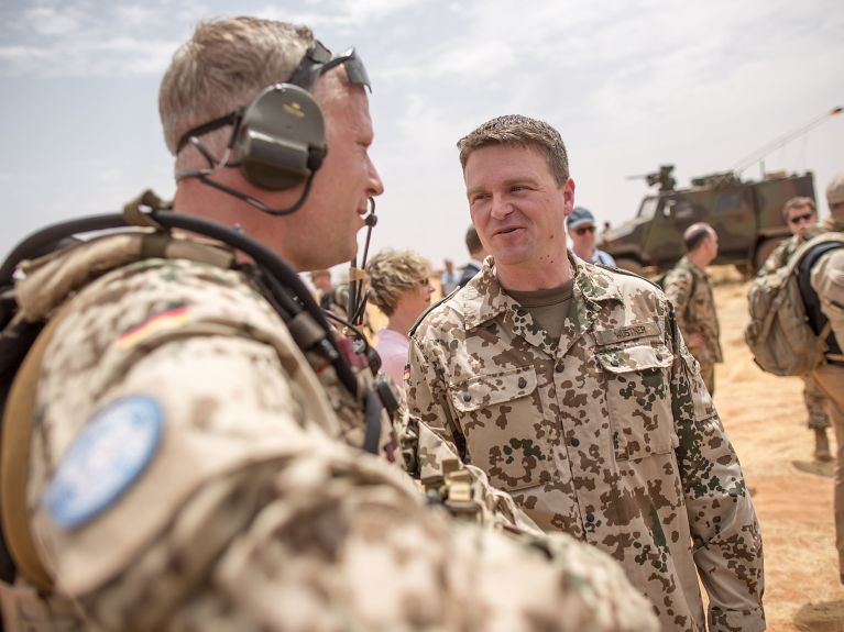 L’Allemagne participe au Mali à la mission de paix des NU. L’Allemagne participe au Mali à la mission de paix des NU.