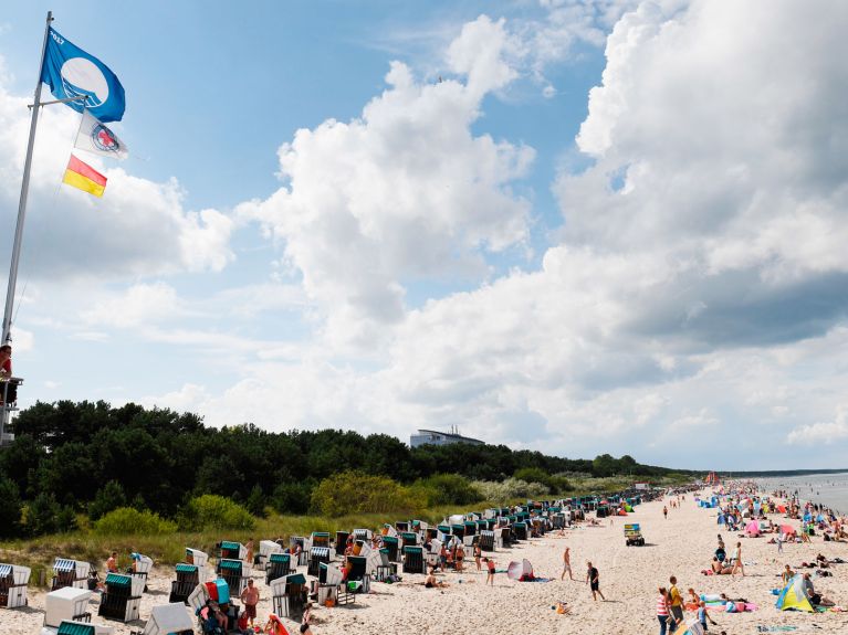 Une plage sur l’île d‘Usedom dans la Baltique 