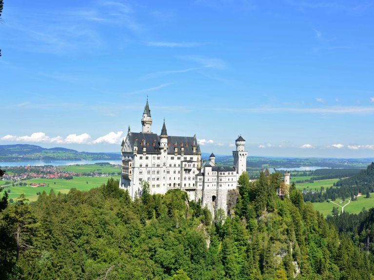 The world-famous Neuschwanstein Castle  