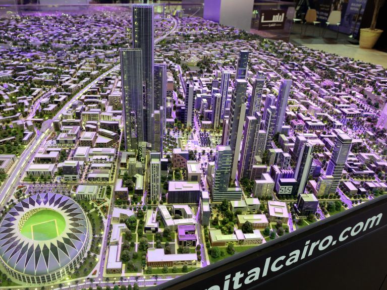 Model of Egypt’s new capital city