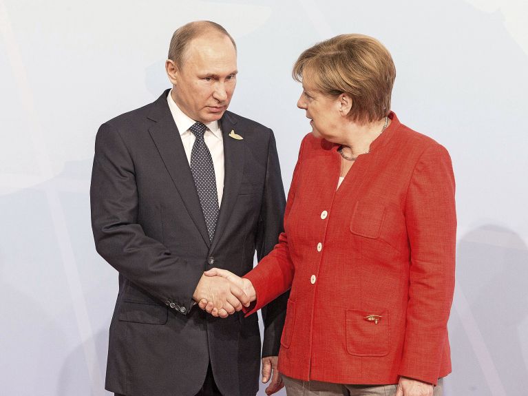 Angela Merkel trifft Vladimir Putin