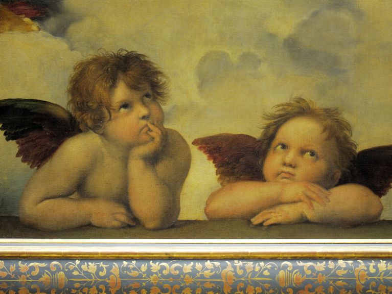 Raphael’s famous angels can be seen in Dresden