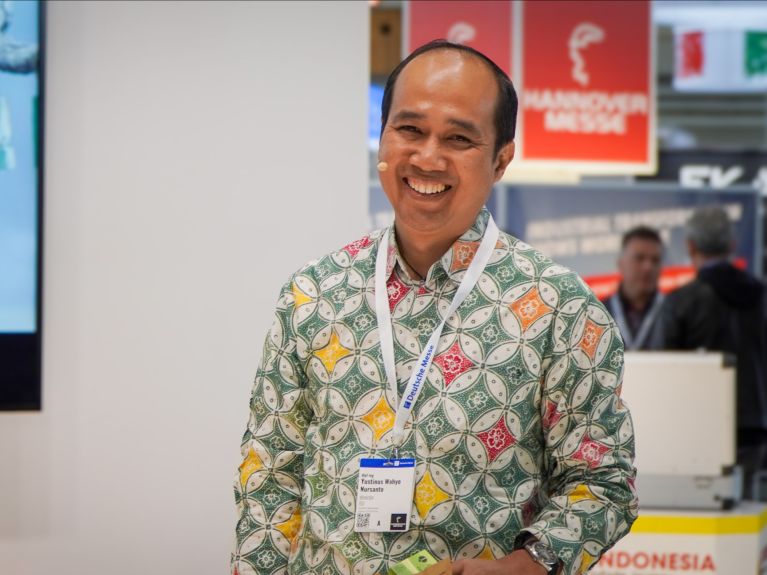 Justin Wayho at Hannover Messe in 2024