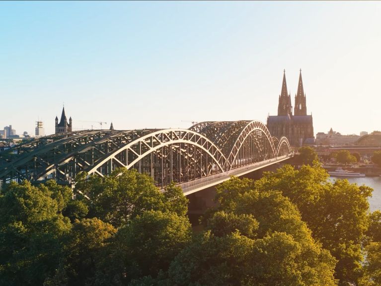 Kölner Innenstadt von oben
