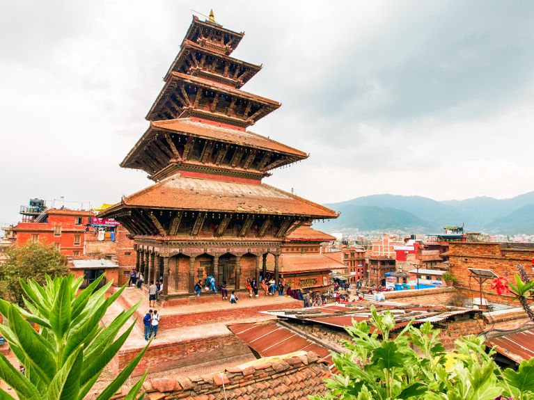 The Bhaktapur World Heritage Site in Nepal. The Bhaktapur World Heritage Site in Nepal.