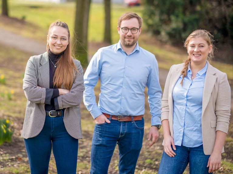 Melissa Metzner, Thomas Schmidt, Sarah Sticksel (de gauche à droite)