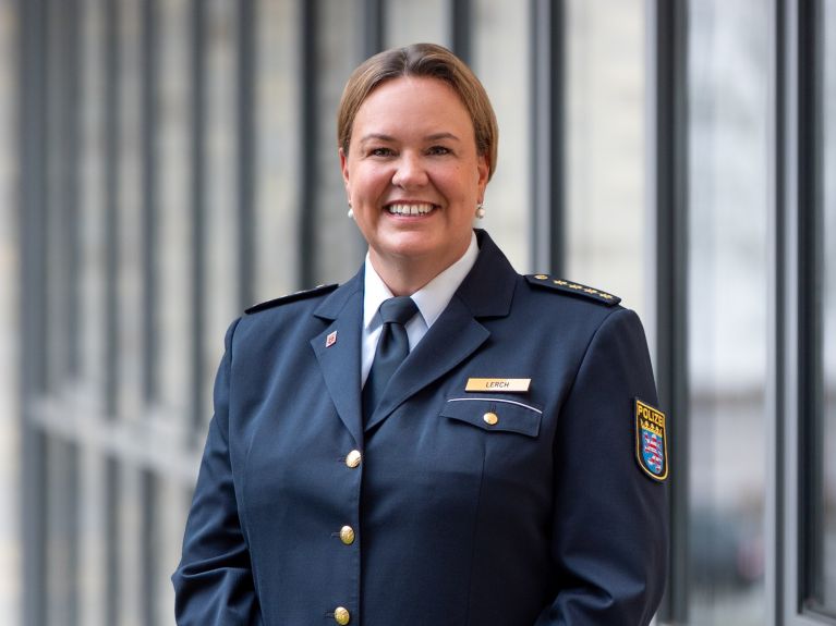 Carina Lerch, responsable de operaciones la Policía de la región de Mittelhessen 