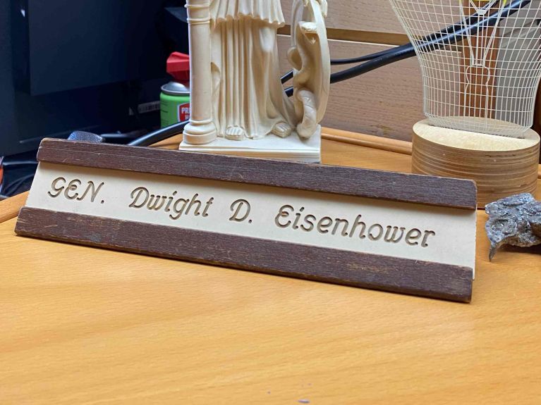 Dwight D. Eisenhower’s nameplate