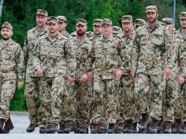 Die Flugabwehrraketengruppe 24 vor ihrem Nato-Einsatz in der Türkei. 