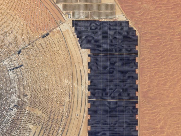 Der im Bau befindliche „Mohammed bin Rashid Al Maktoum“-Solarpark in Dubai gehört den größten Solarpark des Landes. 