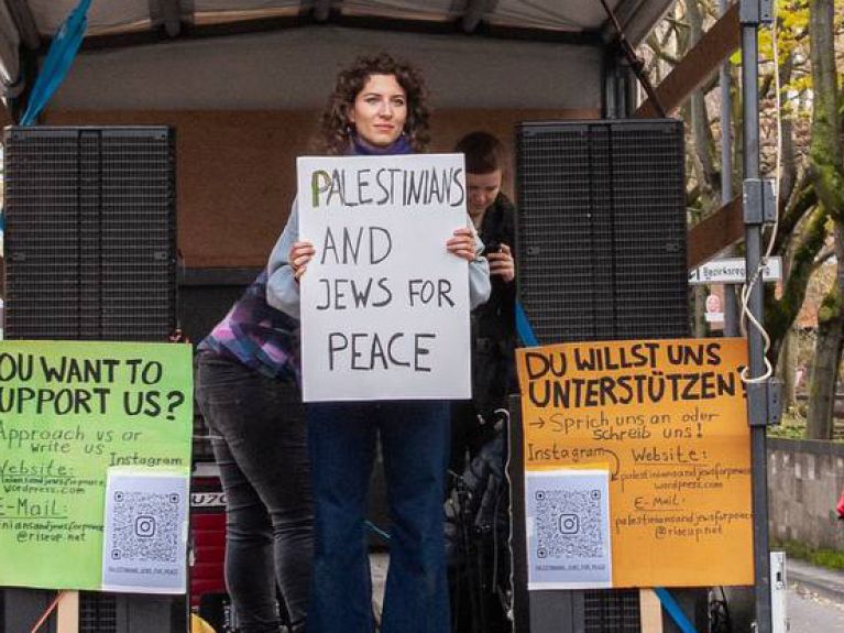 Nadine Migesel is one of the four women who founded the Palestinians and Jews for Peace initiative.