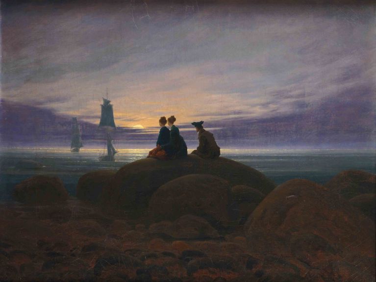 Восход луны над морем, 1822