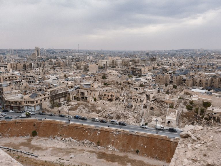 Große Teile Aleppos sind durch den Bürgerkrieg nach wie vor zerstört. 