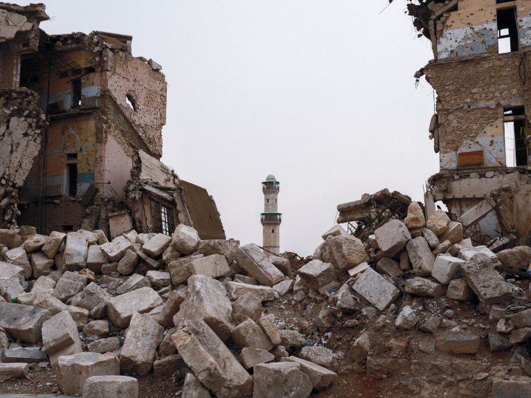 Große Teile Aleppos sind durch den Bürgerkrieg nach wie vor zerstört. 
