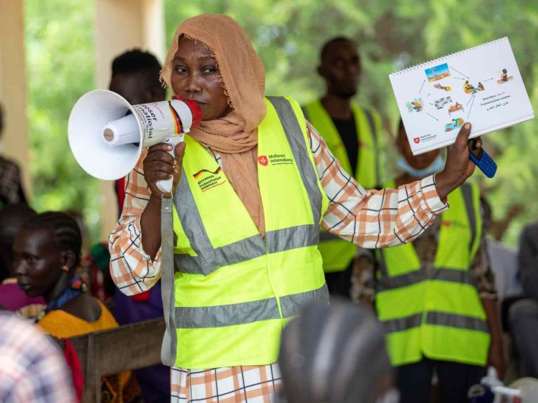خصَّصت الحكومةُ الاتحاديةُ 35 مليون يورو حتى الآن في عام 2025 للمساعدات الإنسانية في جنوب السودان. 
