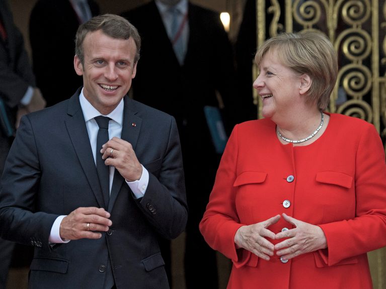 Emmanuel Macron und Angela Merkel