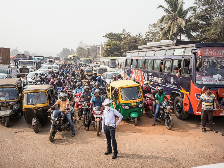 Verkehr in Bhubaneswar 