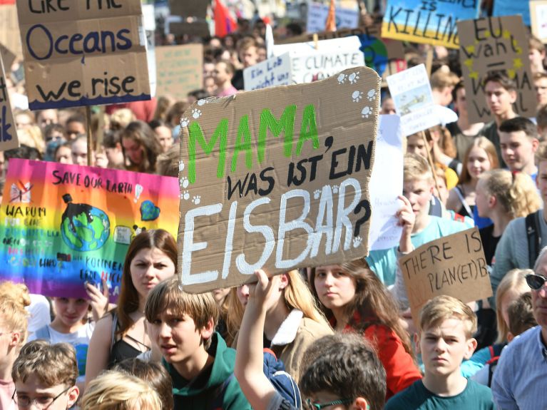 Preocupación por el medio ambiente: protesta contra las centrales carboeléctricas