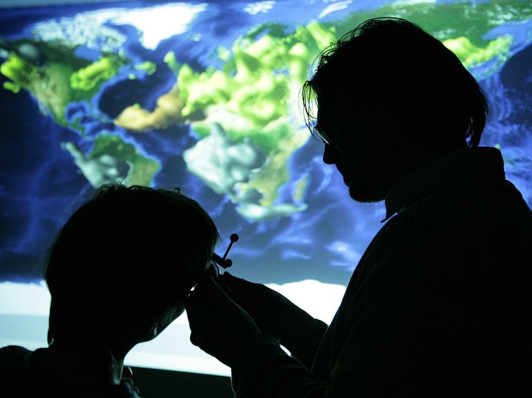 Virtual Reality-Simulation auf dem Klima Campus in Hamburg
