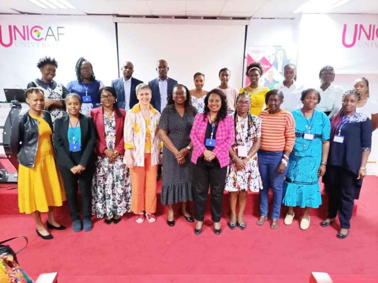 Des membres du climapAfrica Women’s Group au congrès climapAfrica Women’s Summit du DAAD à l’Unicaf University Lusaka en Zambie.