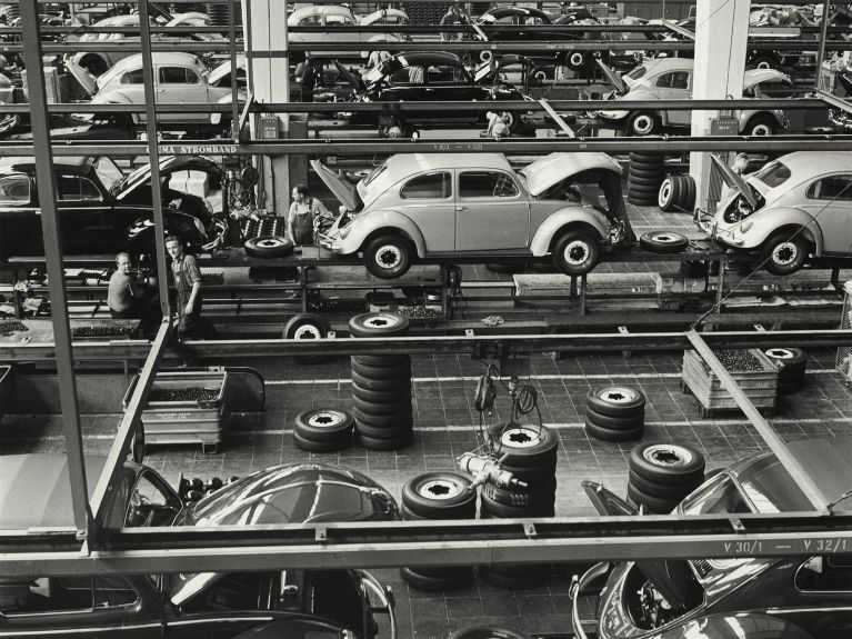 Production of the VW Beetle in Wolfsburg