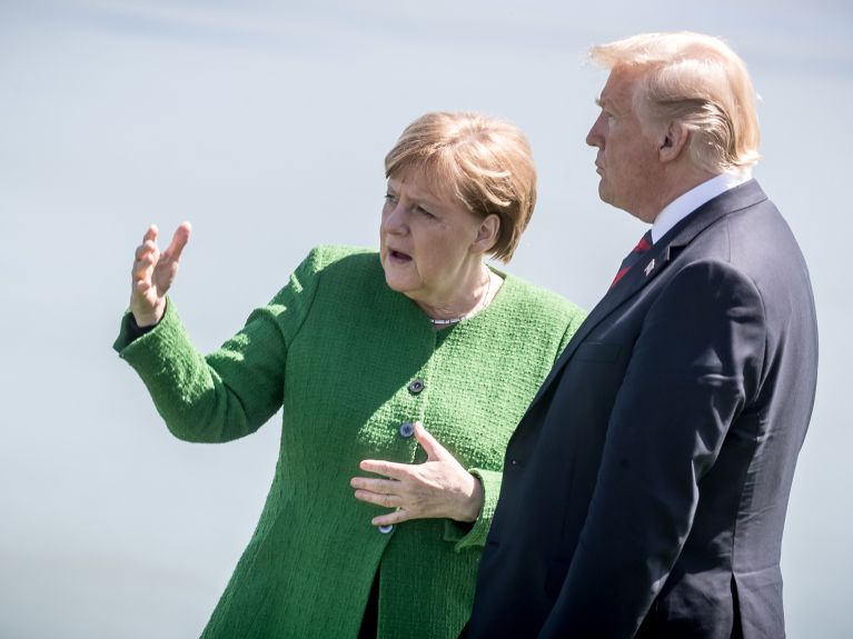 Angela Merkel, Donald Trump