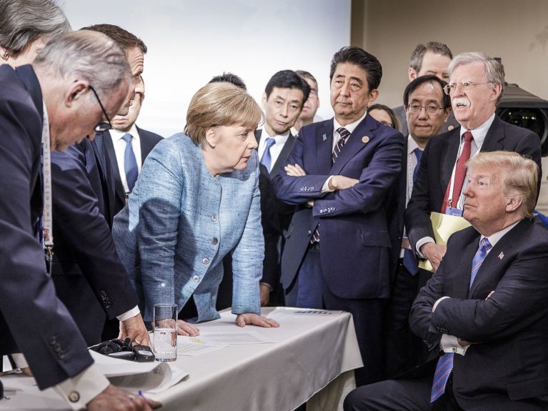 The image from the G7 summit that circled the globe.