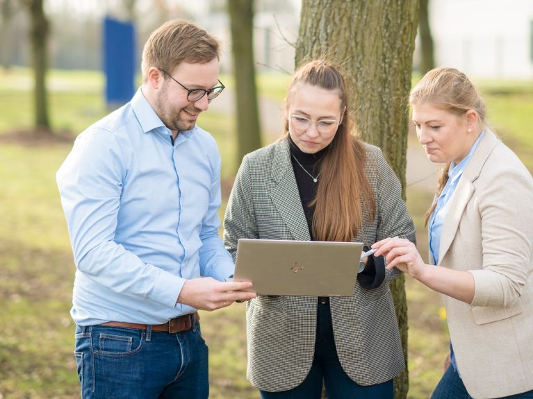 Thomas Schmidt, Melissa Metzner, Sarah Sticksel (from left)