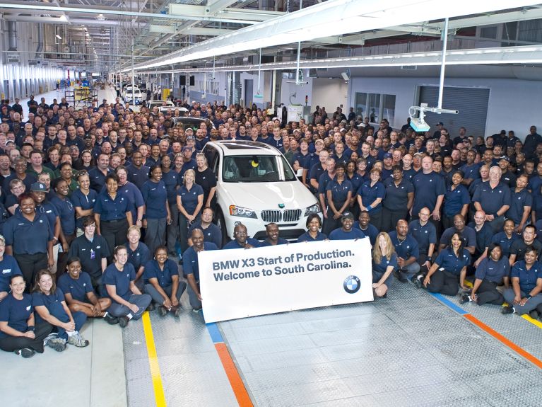 BMW employees in Spartanburg: a long-standing partnership.