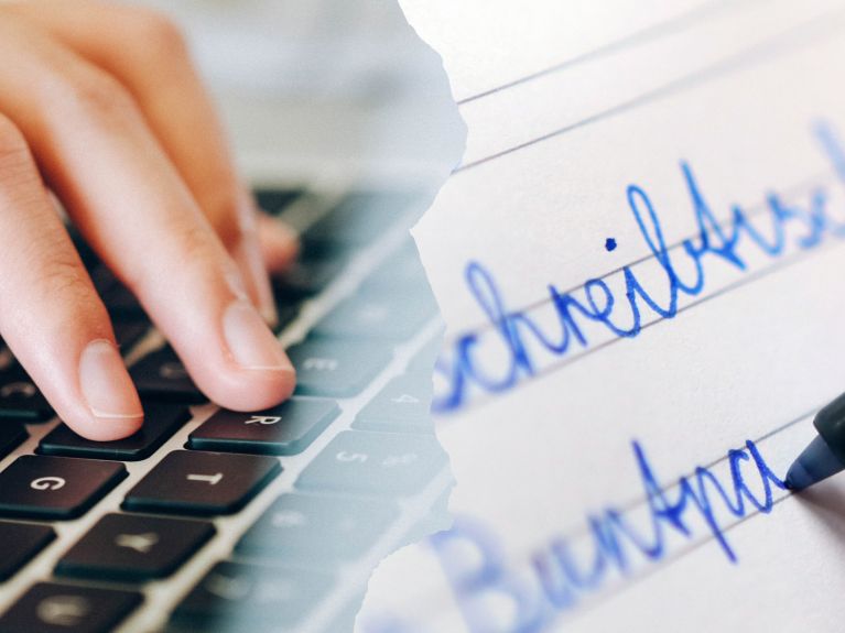 Write by hand or type? A subject for debate at German schools.