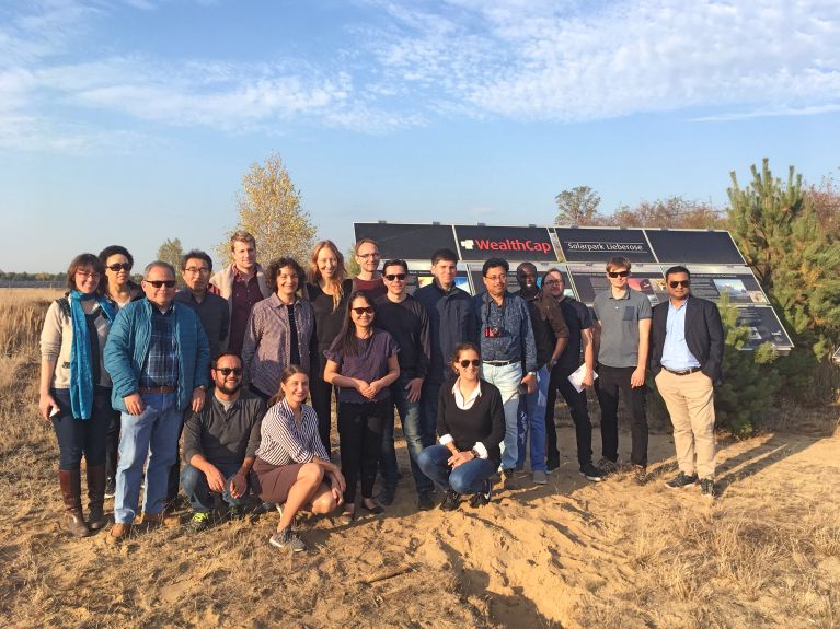 The international participants on the “Climate Policy for 2050” themed trip at the Lausitz coalfield.