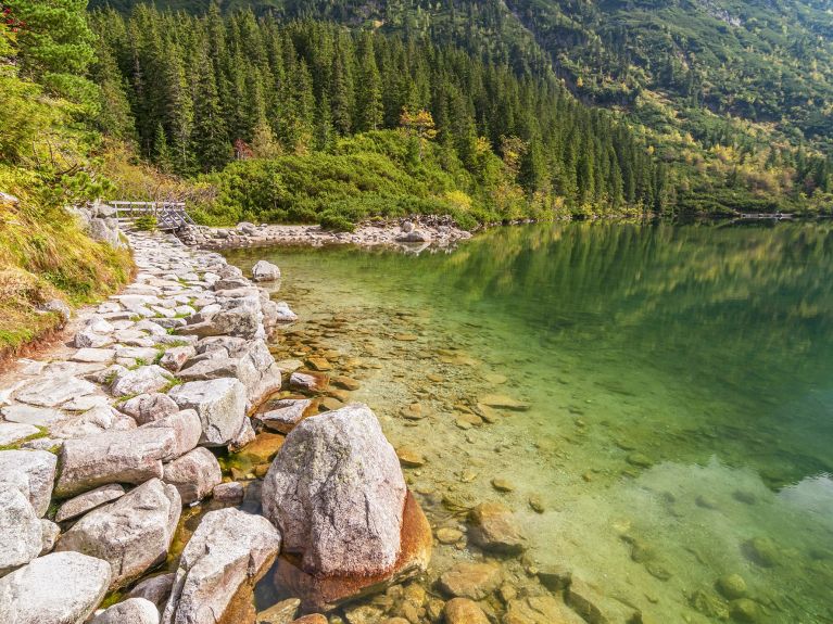 Geschützte Natur: der Morskie Oko in der Hohen Tatra.