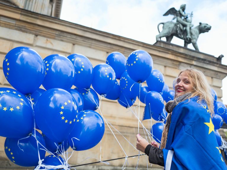 A iniciativa Pulse of Europe surgiu na Alemanha. 