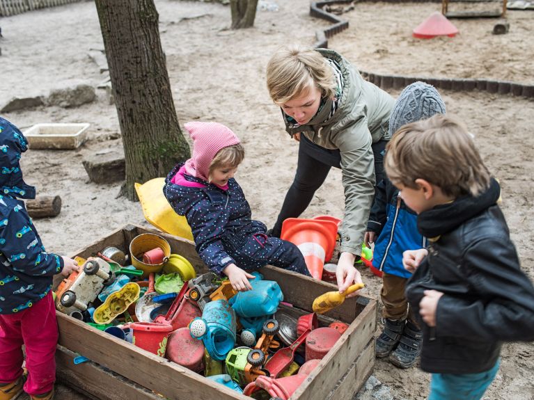  Pour Maria Müller, accompagner le développement des enfants est une tâche gratifiante.